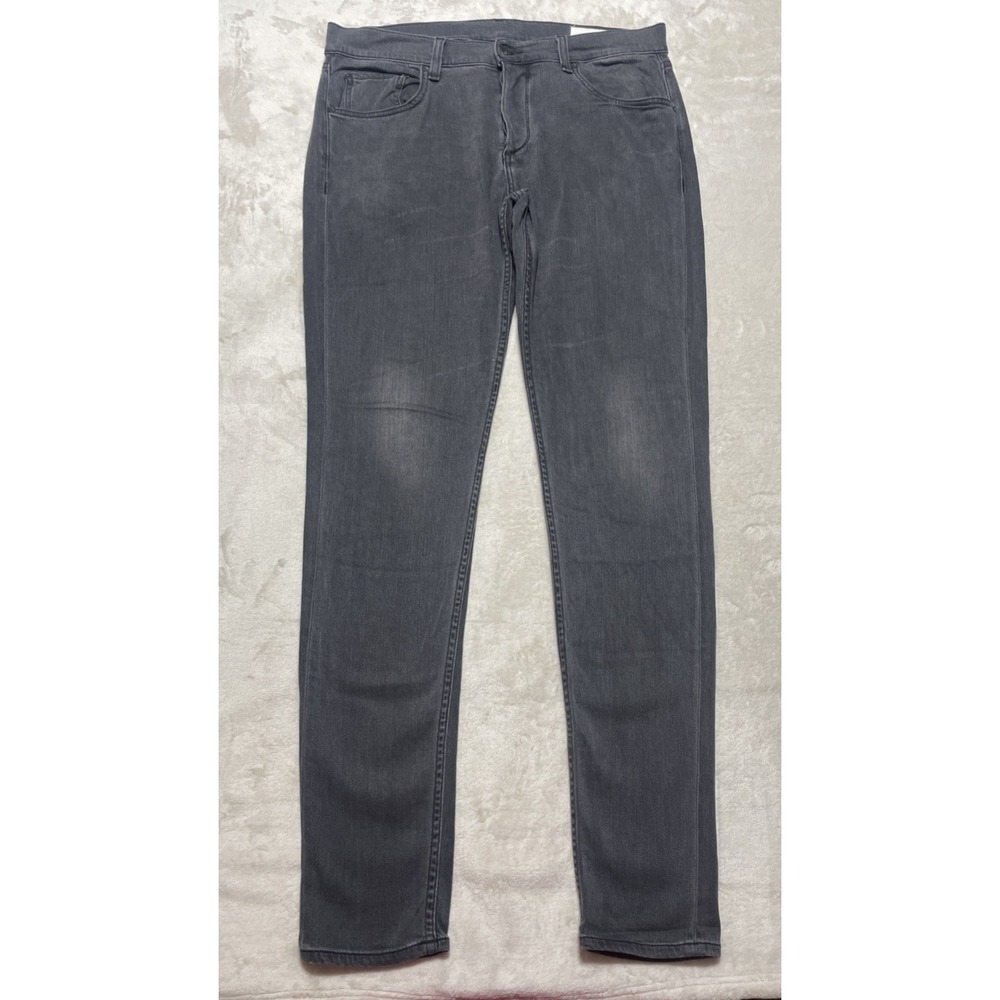 rag & bone Jeans Mens Size 36x34 Gray Standard Issue Skinny Leg Fit 1